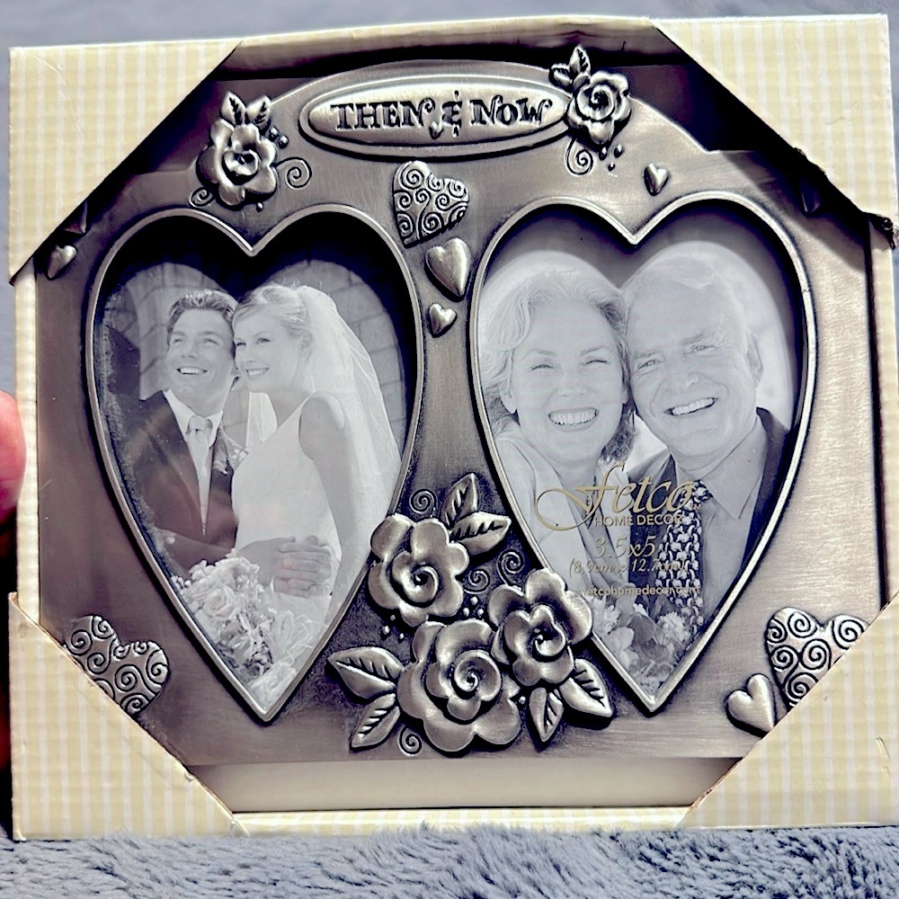 Fetco Then and Now Silver Frame NIB